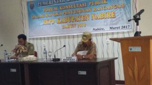 konsultasi RKPD yang di hadiri Wakil Bupati Nabire